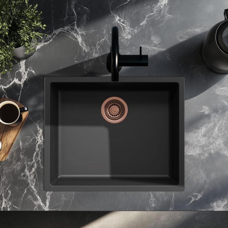 Zwarte spoelbak 50x40cm onderbouw opbouw en vlakbouw met koperen plug 1208968036

Musta pesuallas 50x40 cm alataso, päällitaso ja tasopinta kuparisella tulppalla 1208968036