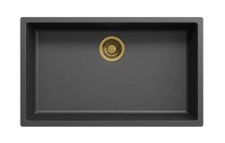 Zwarte grote spoelbak 70x40cm onderbouw opbouw en vlakbouw met gouden plug 1208968040

Musta suuri pesuallas 70x40cm upotettava, päälle asennettava ja tasoasennettava kultaisella tulppalla 12