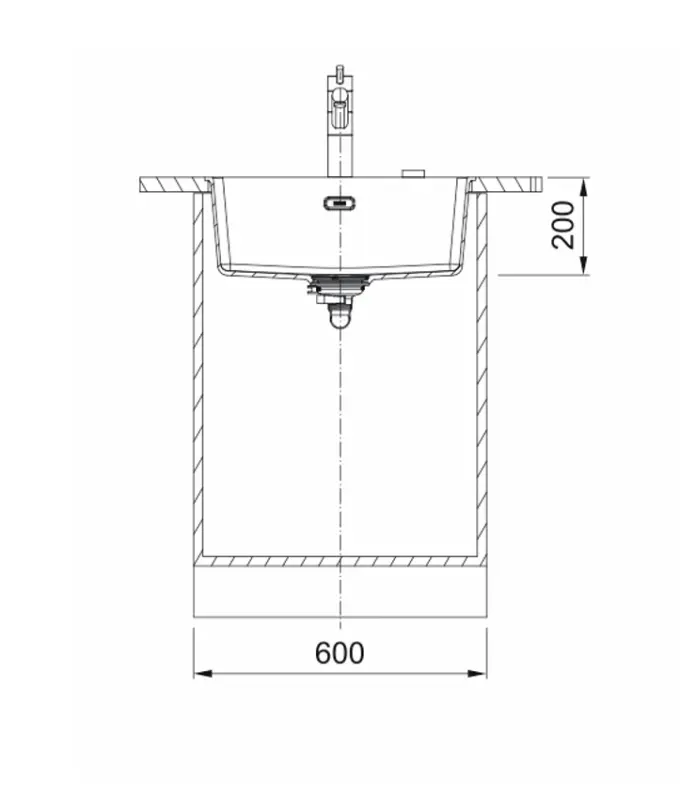 Franke Maris MRG 210-52 Fragranite Slate Grey Pesuallas Harmaa Tumma Tasoon upotettava 135.0714.610