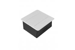 AVARO Upotettu Huonekalupistorasia, 1x Schuko-pistorasia, USB A+C, 1.5m Kaapeli, Valkoinen