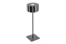 LED-pöytävalaisin AZELIA, 2,5W, 200lm, DC 5V, 1A, 4000 K, akku 4000 mAh, himmennettävä, musta