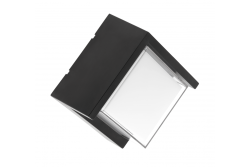 LED-julkisivuvalaisin CANTI II,12W,1000lm,AC220-240V,50/60Hz,IP65,4000K, musta