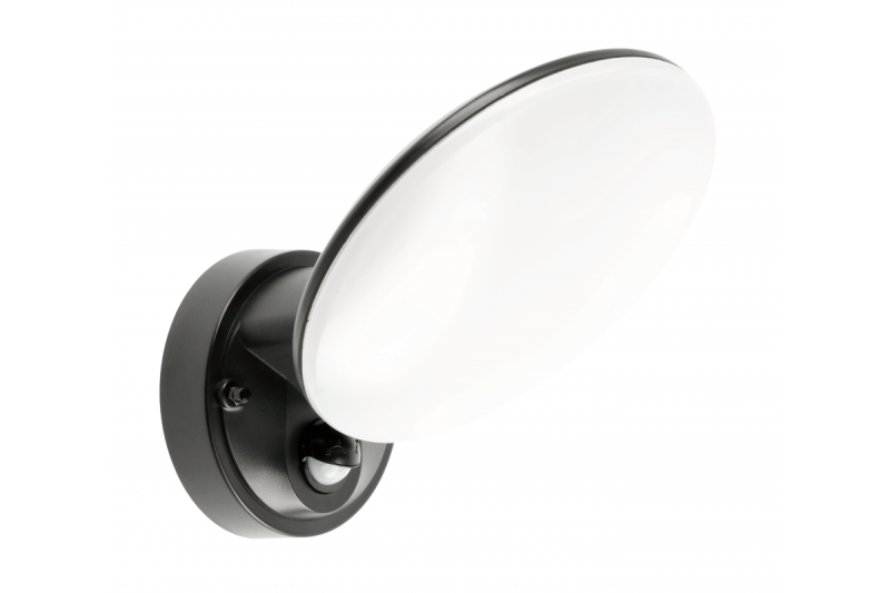 'TERRO LED-valaisin liiketunnistimella, 10W, 720lm, IP54, AC220-240V, 50/60Hz, 4000K, musta