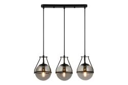 Kattokruunu DROP 3, 7134, AC220-240V, 50/60Hz, 3*E27, max.25W, pituus 68 cm, musta