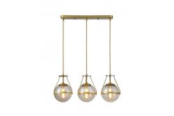 Kattokruunu DROP 3, 6335, AC220-240V, 50/60Hz, 3*E27, maks.25W, pituus 68 cm, kulta
