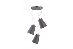 Kattokruunu KASEL 3, 6229, AC220-240V, 50/60Hz, 3*E27, max.40W, keskim. 46 cm, harmaa