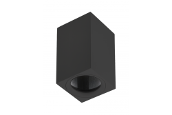 Kattolamppu TIPO, alumiini, 60x60x100, IP20, max 50W, neliö. Musta
