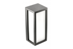 VASTI julkisivuvalaisin, E27, MAX. 12W, IP54, AC220-240V, 50/60Hz, musta