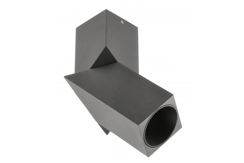 VIRGO-kattolamppu, maks. 250V, 50/60Hz, 57x57x152mm, IP20, maks. 20W, neliö, musta