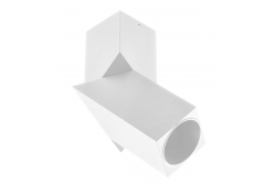 VIRGO-kattolamppu, maks. 250V, 50/60Hz, 57x57x152mm, IP20, maks. 20W, neliö, valkoinen