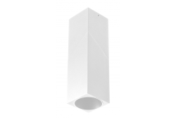 VIRGO-kattolamppu, maks. 250V, 50/60Hz, 57x57x152mm, IP20, maks. 20W, neliö, valkoinen