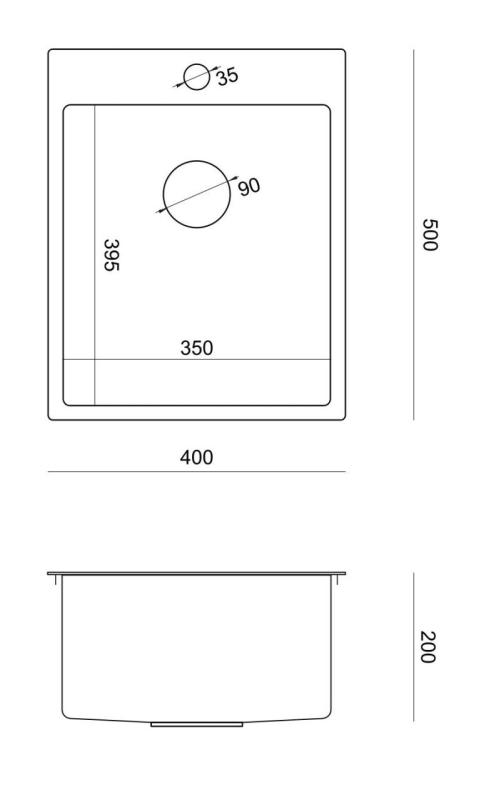 Aquadesign Clara Allas Kupari 40x50cm Pinta-asennus tai Tasoasennus hanapöydällä ja Kuparitulppa - 1208969507