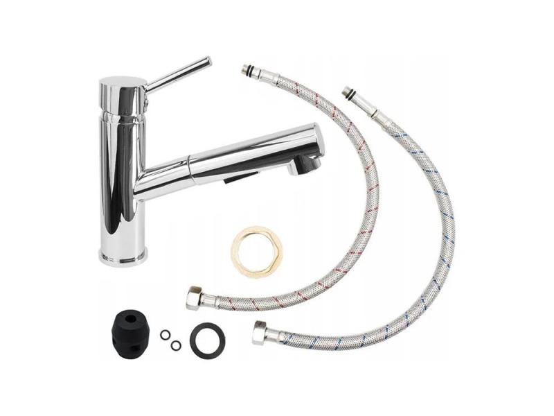 Graniteland Ceres Keittiöhana Kromi, Vedettävällä Juoksuputkella ja Kaksitoiminnallisella Käsisuihkulla 1208969535