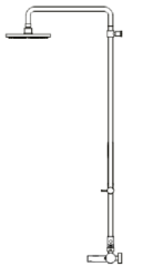 Waterevolution Flow thermostaat drie-weg douchkraan met hoofddouche en ronde handdouche RVS T131TNRIE