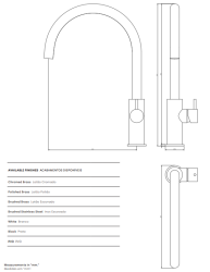 Waterevolution Flow keittiöhana pyörivällä pyöreällä juoksuputkella RST T158UIE