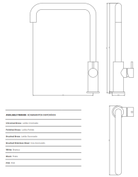 Waterevolution Flow keukenkraan met hoekige draaibare uitloop chroom T158H01