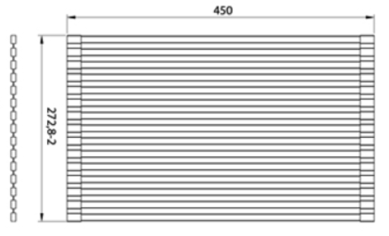 Ausmann Turt Copper Roll Mat over and for in the sink 28x45 cm 1208969724