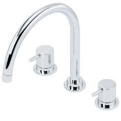 Waterevolution Flow 3-reikäinen keittiöhana kääntyvällä juoksuputkella ja suodatetun veden liitännällä kromi T152U01