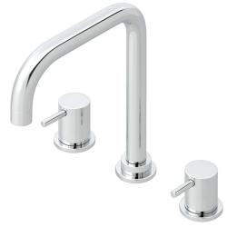 Waterevolution Flow 3-reikäinen kulmakeittiöhana kääntyvällä juoksuputkella ja suodatetun veden liitännällä kromi T152H01