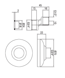 PB S-liitin kupari 10mm Klassinen Eksentrinen 1/2” x 3/4” 1208969848