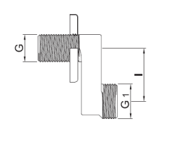 PB S-liitos kromi Säädettävä 100mm Eksentrinen G 1/2” G1 3/4” 1208969852
