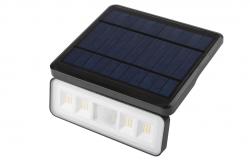 Aurinko-valaisin liike- ja hämärätunnistimella DAVOS, LED, 1000lm, 4000K, 2000mAh, IP54, musta