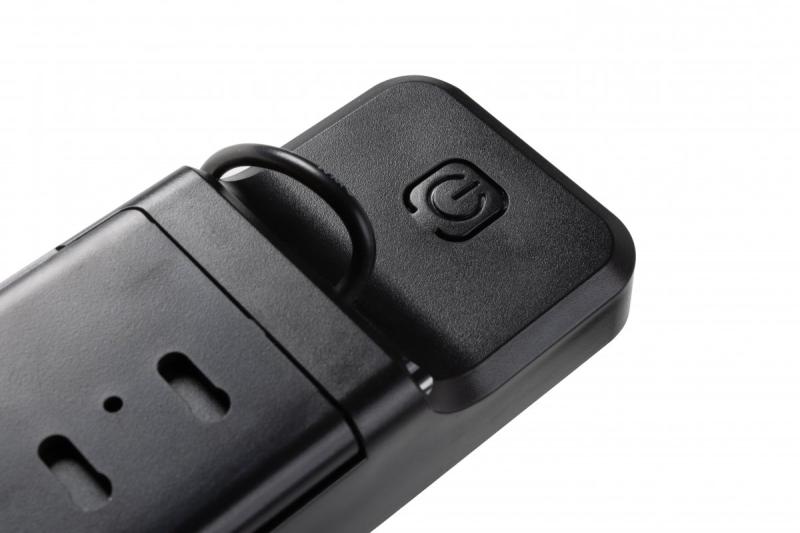 Aurinko-valaisin liike- ja hämärätunnistimella DAVOS, LED, 1000lm, 4000K, 2000mAh, IP54, musta