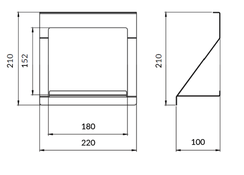 Epka Luxion Hylly Keittiökiskolle Metalli Musta 1208969966