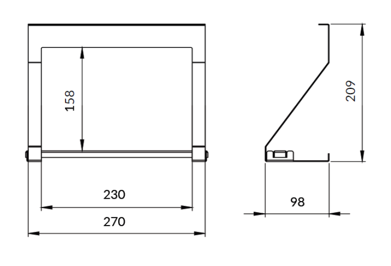 Epka Luxion Keittiöpaperiteline Keittiökiskoille Metalli Musta 1208969968