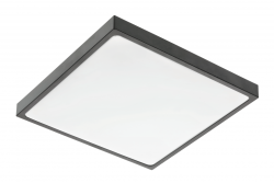 ALTAR LED Kattolamppu, 295x295mm, 4000K, 24W, 1680lm, AC180-250V, 50/60 Hz, PF>0.5, IP54, musta, 3 vuoden takuu.