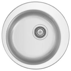Banka Moscow RVS Pyöreä Pesuallas 48 cm Päällekkäinen 1208970054