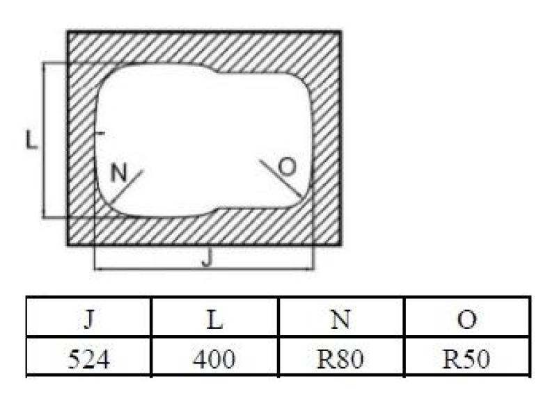 Banka Alaska ruostumaton teräs 1,5 pesuallas alakaappi 524 x 400 mm 1208970064