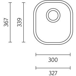 Denver RVS -tiskiallas 300 x 339 mm alaosa 1208970065