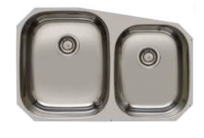 Banka Princess Stainless Steel Double Sink Undermount 750x475 mm 1208970067 - Productafbeelding 2
