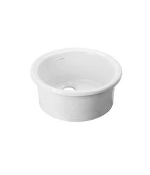Ausmann Ceramic Brook keraaminen valkoinen pyöreä pesuallas päälle asennettava 1208970092