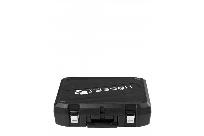 HÖGERT 18V akkuruuvinväännin, setti akun, laturin, bittipidikkeen ja poralajitelman kanssa.