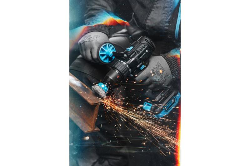 HÖGERT Harjaton akkuruuvinväänninsarja, 18V, bittitelineellä, bittivarastolla, laturilla ja akulla