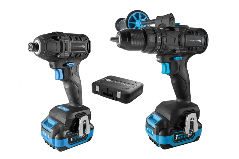 Cordless Brushless Screwdriver Drill Impact Driver Kit