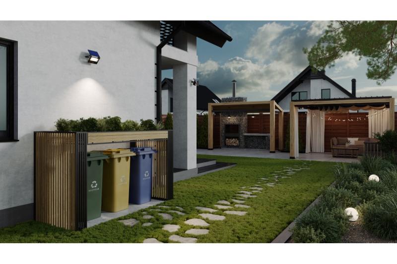 Aurinkotulvalamppu LUMOS II, LED, 2000lm, 6400K, 2600mAh vaihdettava, IP65, musta