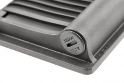 Auringontulva-valo LUMOS II, LED, 3000lm, 6400K, 2x2600mAh vaihdettava, IP65, musta