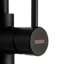 Lorreine Tweed Black PVD keittiöhana, täysin ruostumatonta terästä, mattamusta Black, ulosvedettävällä juoksuputkella 1208970493