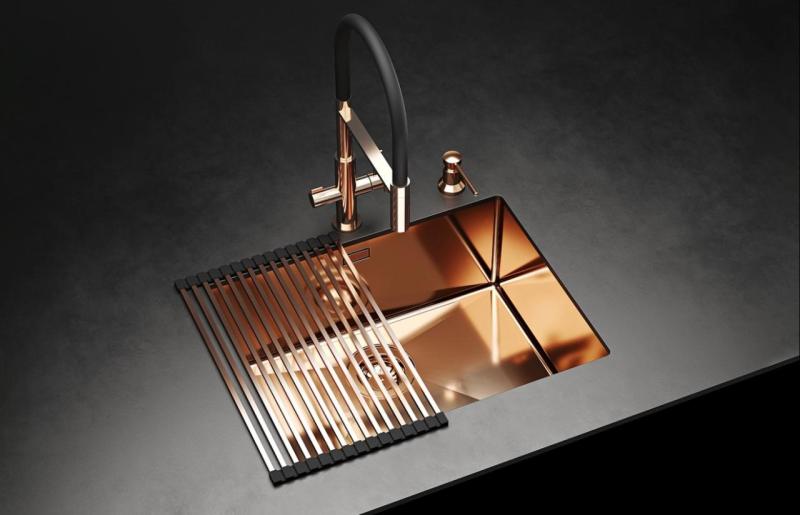 Ausmann Claridge 3-tie keittiöhana joustavalla juoksuputkella ja suodatetulla vedellä – Antrasiitti – 1208970500