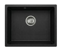 Graniteland Solo Graniitti Musta Altaan alapuolinen 42x34 cm ruostumattomasta teräksestä valmistetulla tulppalla 1208970611.