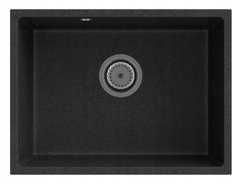 Graniittimaa Solo Graniittinen Valkoinen Altaan Alapuolinen 535x400 mm ruostumattomasta teräksestä valmistetulla tulppa 1208970635