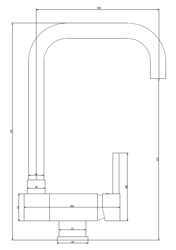 Graniteland Serenity alaslaskettava ikkuna Keittiöhanat Kromi 1208970687