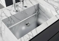 Foster Phantom Base RVS Alustalevy Työtaso Tiskiallas 71x40cm asennettavaksi Keramiikkaan, luonnonkiveen ja Solidsurface-paksuuteen 20mm 1208970694