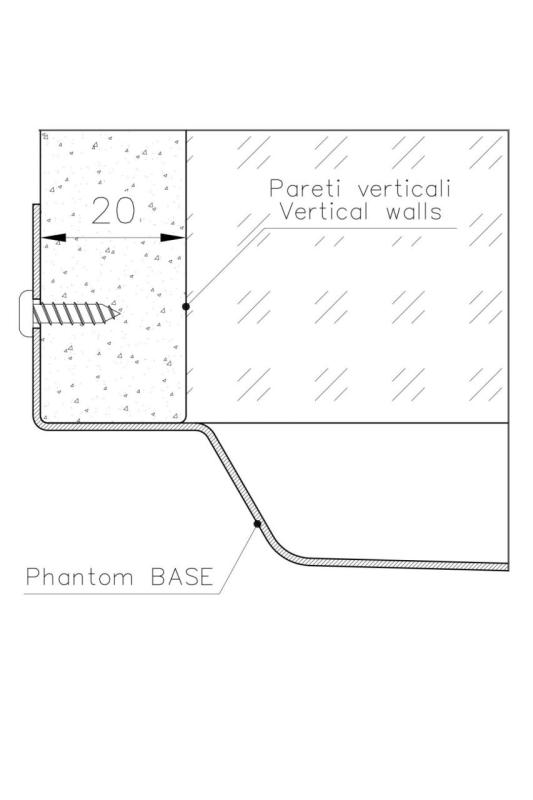 Foster Phantom Base RVS Alustalevy Työtaso Tiskiallas 71x40cm asennettavaksi Keramiikkaan, luonnonkiveen ja Solidsurface-paksuuteen 20mm 1208970694