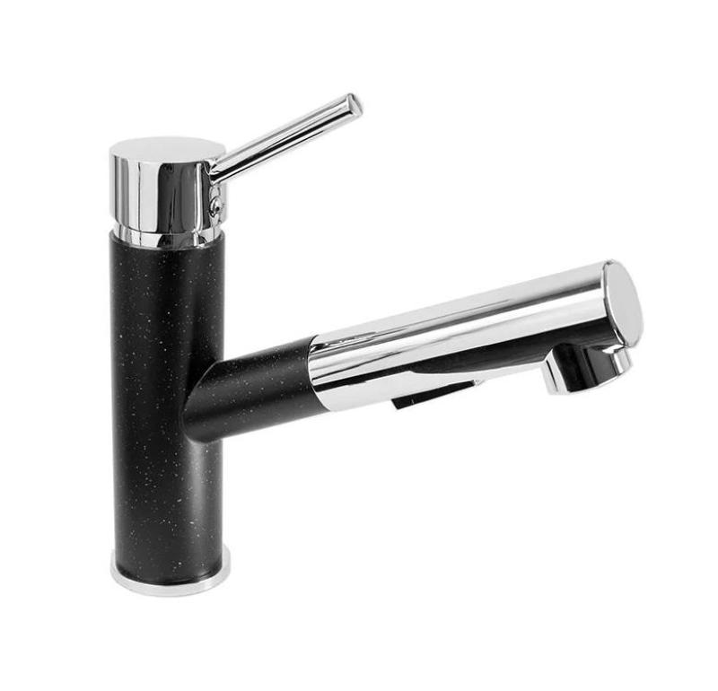 Graniteland Ceres Keittiöhana Graniitin näköinen vedettävällä juoksuputkella ja kaksitoimisella käsisuihkulla 1208970706