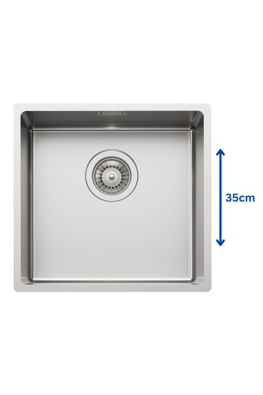 Foster L35 Speciale 35 cm pitkä ruostumattomasta teräksestä valmistettu pesuallas 365 x 350 mm alapuolinen asennus 1208970722