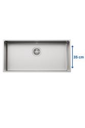 Foster L35 Speciale 35 cm pitkä ruostumaton teräs pesuallas 75 x 35 cm upotettava 1208970724